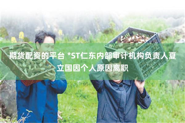 期货配资的平台 *ST仁东内部审计机构负责人夏立国因个人原因离职