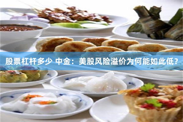股票杠杆多少 中金：美股风险溢价为何能如此低？