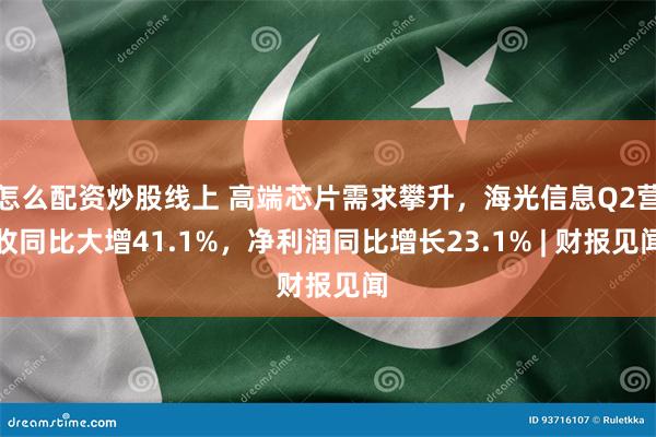 怎么配资炒股线上 高端芯片需求攀升，海光信息Q2营收同比大增41.1%，净利润同比增长23.1% | 财报见闻